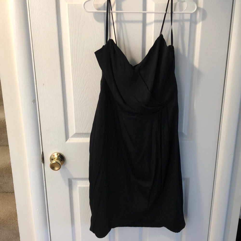 NWT BR black Cami tulip hem dress